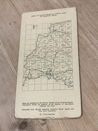 DARTMOOR TOR DEAN MOOR - Ordnance Survey Sheet SX66 1:25000 1959 Devon