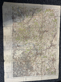 WATFORD Ordnance Survey 1940 Sheet 106 Second War Revision Dissected 1 Inch Map