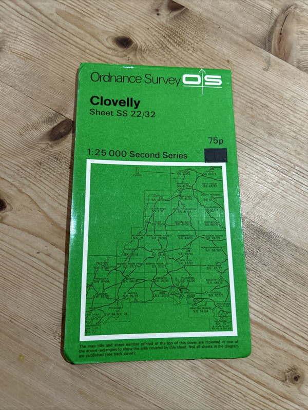 CLOVELLY Devon Ordnance Survey 1:25000 Second Series 1968 Bucks Mills