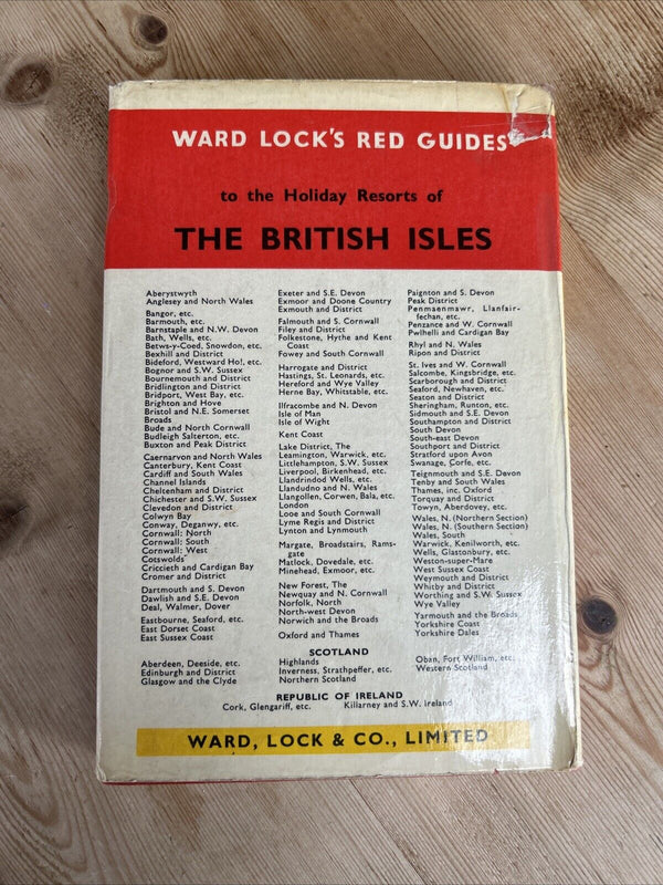 WEST CORNWALL Isles Of Scilly Ward Locks Red Guide Hardback Dust Jacket Maps