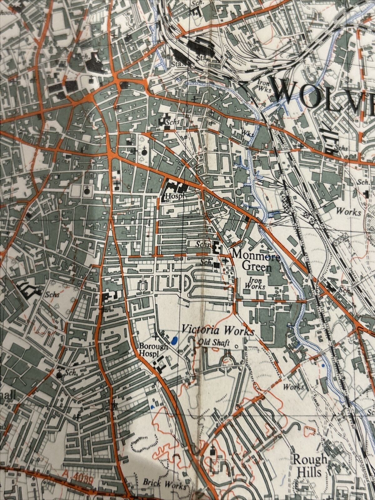 WOLVERHAMPTON - Ordnance Survey Sheet SO99 1:25000 1951 Wednesbury Tipton