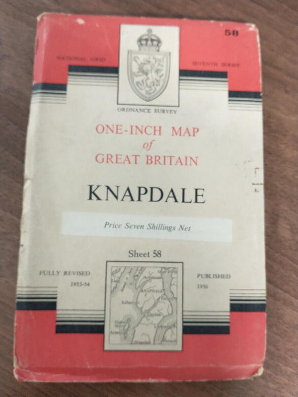 Knapdale - Ordnance Survey Seventh Series One inch 1956 Sheet 127