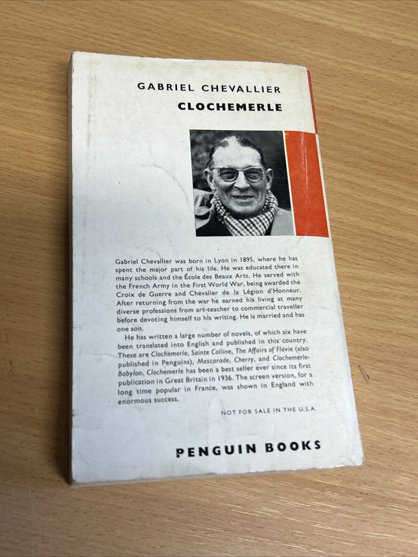 CLOCHEMERLE Gabriel Chevalier 1958  No 797 Penguin Books Picture Cover