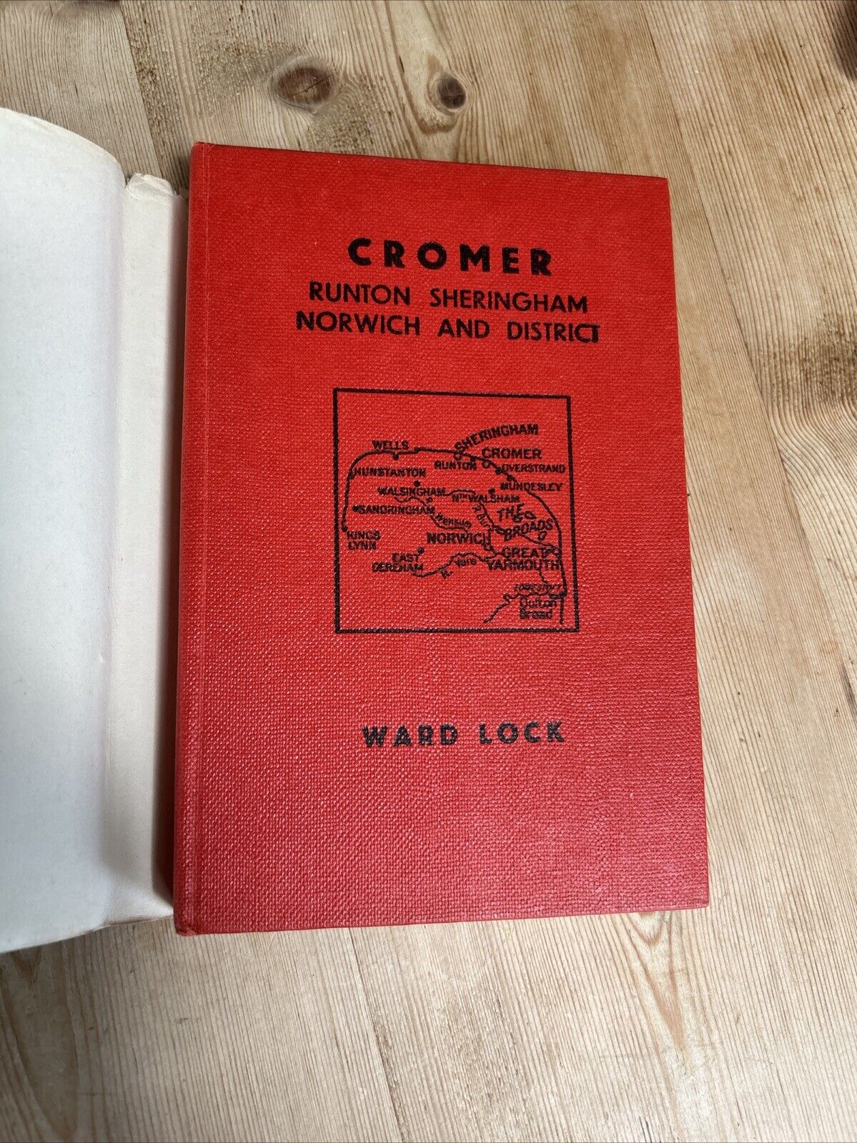 CROMER RUNTON SHERINGHAM Norwich Ward Locks Red Guide Dust Jacket Maps Norfolk