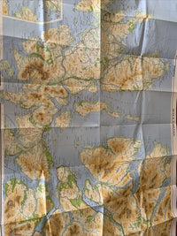 SYKE & TORRIDON - Bartholomews National Map Series No 54 - 1977 Portree Sleat