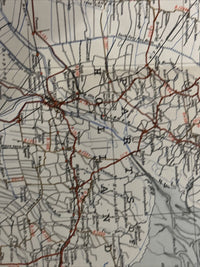 NORTH MIDLANDS & LINCS Ordnance Survey Paper Sht. 6 Quarter Inch Map 4th Ed 1946