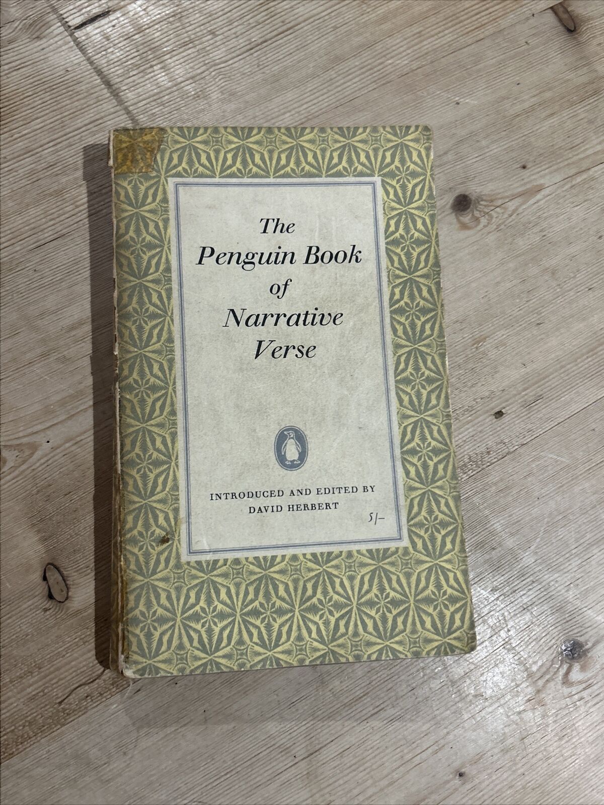 PENGUIN BOOK OF NARRATIVE VERSE  Penguin Poets 1960 D49 Selected David Herbert