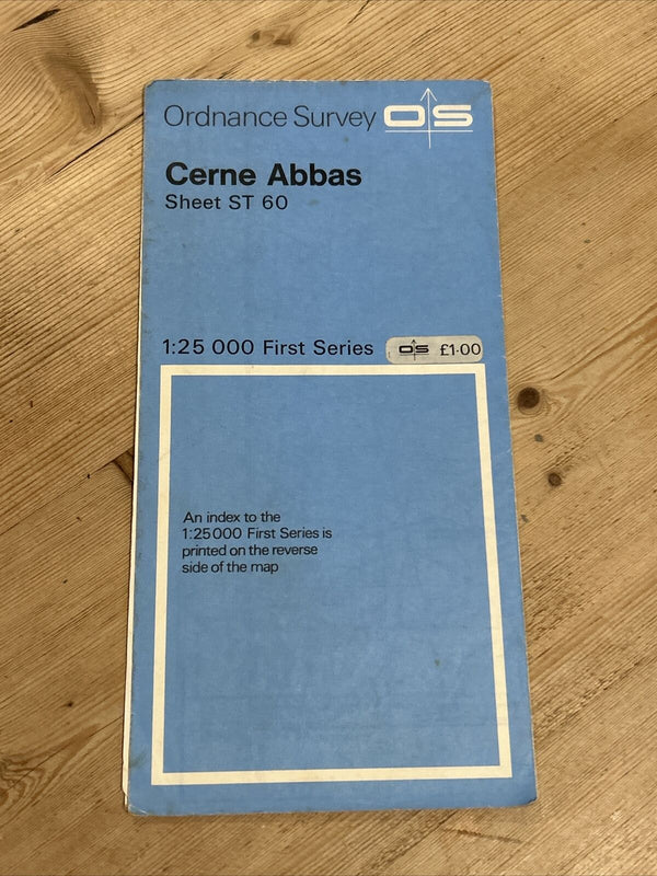 CERNE ABBAS Ordnance Survey 1:25,000 First Series Sheet ST60 1958 Hermitage