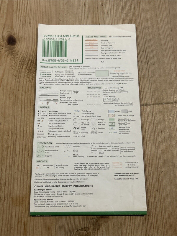 MILNTHORPE Pathfinder 627 Ordnance Survey 1:25,000 1990 Summerlands Old Hutton