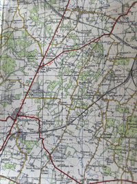 BRIGHTON & WORTHING Ordnance Survey Seventh Series Cloth One inch 1960 Sheet 182