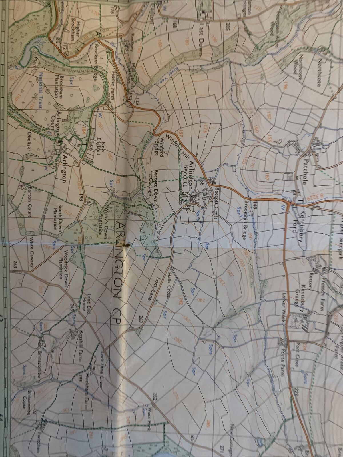 LYNTON & LYNMOUTH Pathfinder Ordnance Survey Sheet SS64/74 1:25000 1982