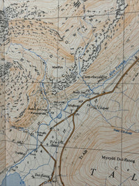 DOLGELLAU Ordnance Survey 1:25,000 First Series Sheet SH71 1954 Cross Foxes Inn