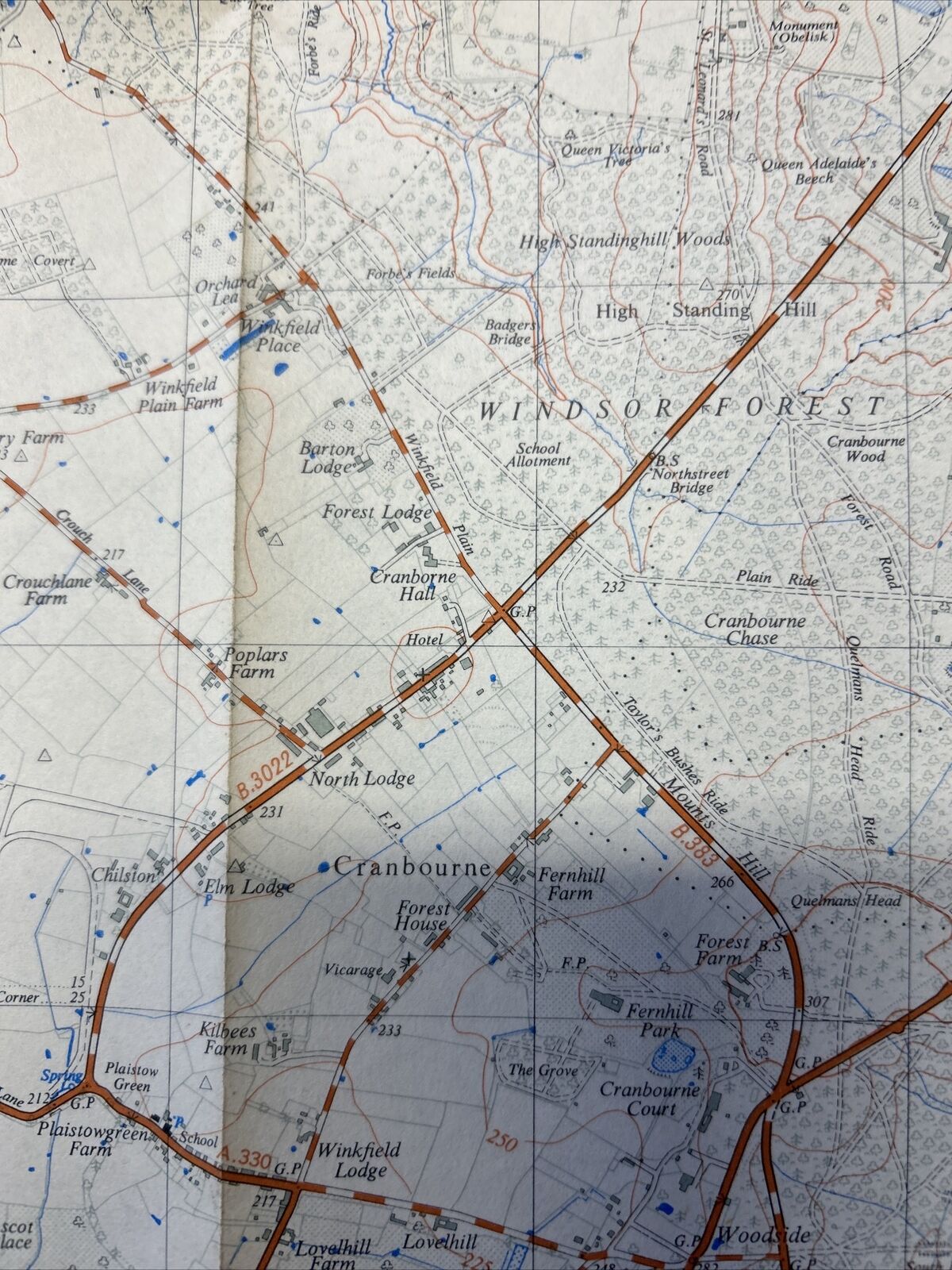 WINDSOR ETON DORNEY - Paper Ordnance Survey Sheet 41/97 1:25000 1950