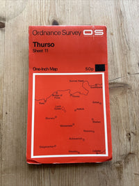 THURSO - Ordnance Survey Map One Inch 1959 Sheet 11 Scotland Dunnet Head