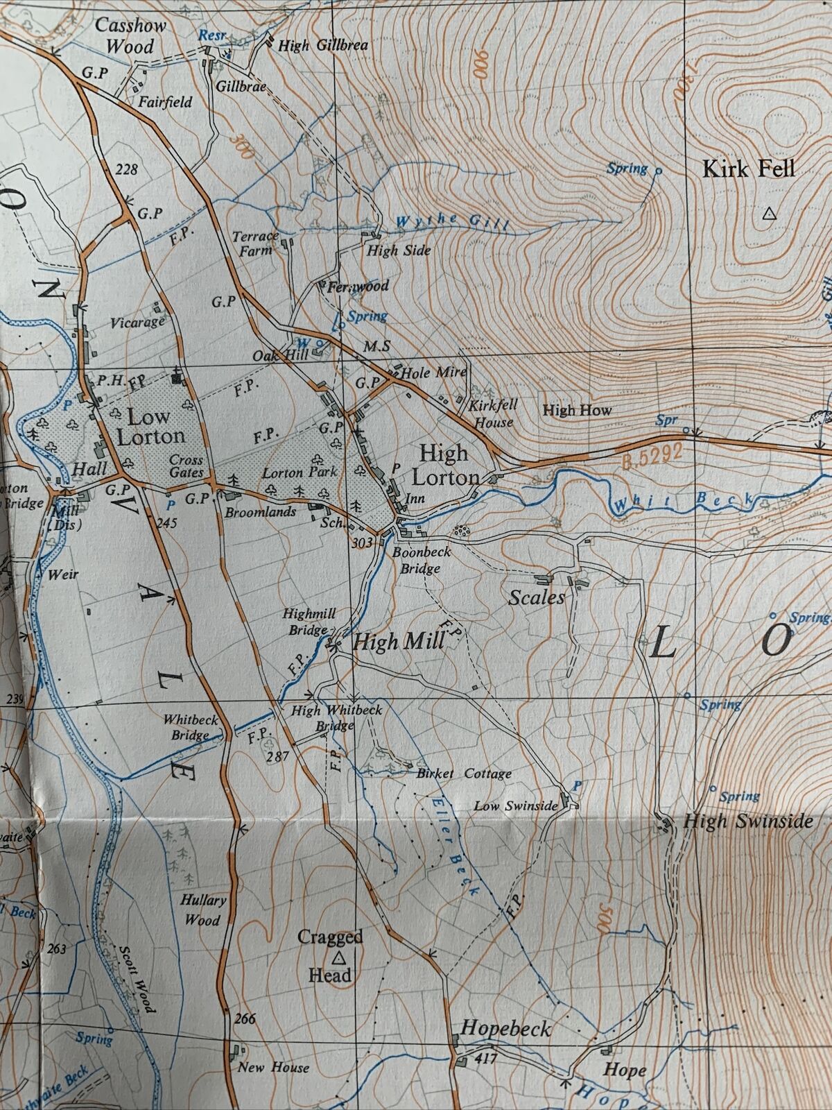 LORTON VALE Ordnance Survey 1:25000 First Series 1953 NY12 Cumbria Loweswater