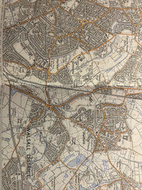 LICHFIELD & BROWNHILLS Pathfinder Ordnance Survey Sheet SK00/10 1:25000 1976