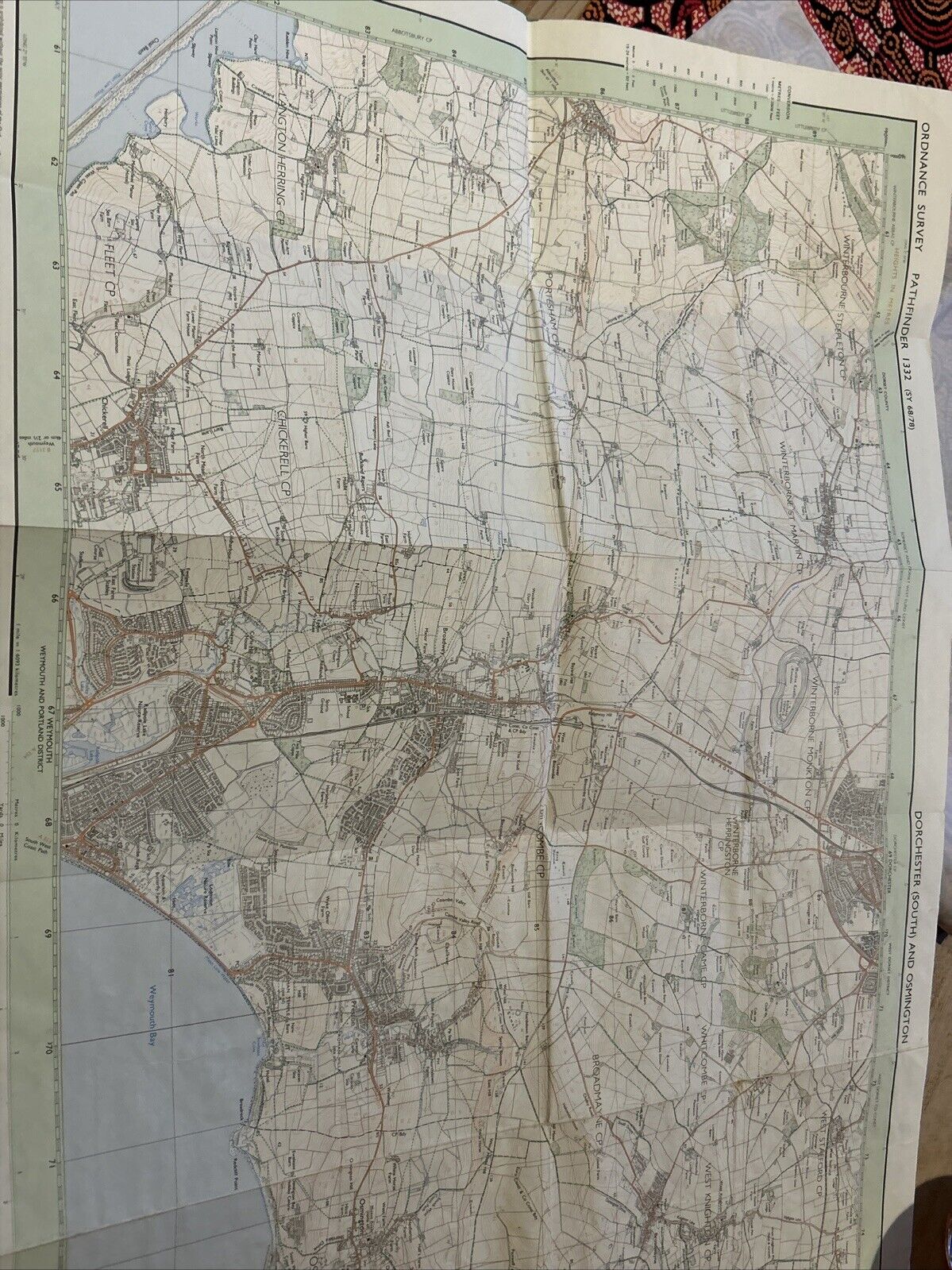 DORCHESTER South & OSMINGTON Pathfinder 1332 Ordnance Survey Sheet 1:25000 1992