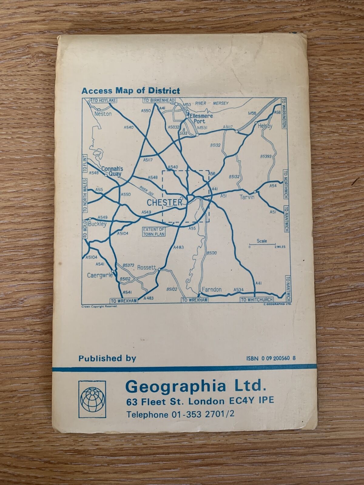 Chester Map - Geographia Circa 1970?