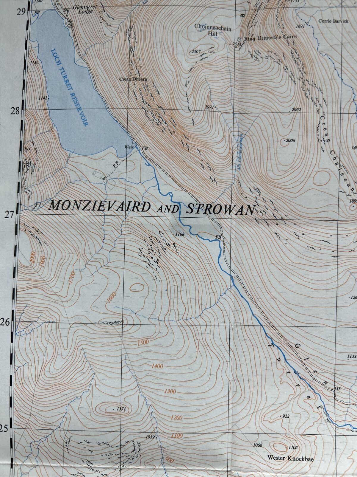 CRIEF Ordnance Survey 1:25,000 First Series 1956 Sheet NN82 Perthshire