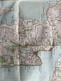 ISLAND OF BUTE Ordnance Survey One Inch CLOTH Sheet 71 Popular Edition 1926