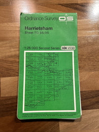 HARRIETSHAM Ordnance Survey Second Series Pathfinder Sheet TQ85/95 1976 Kent