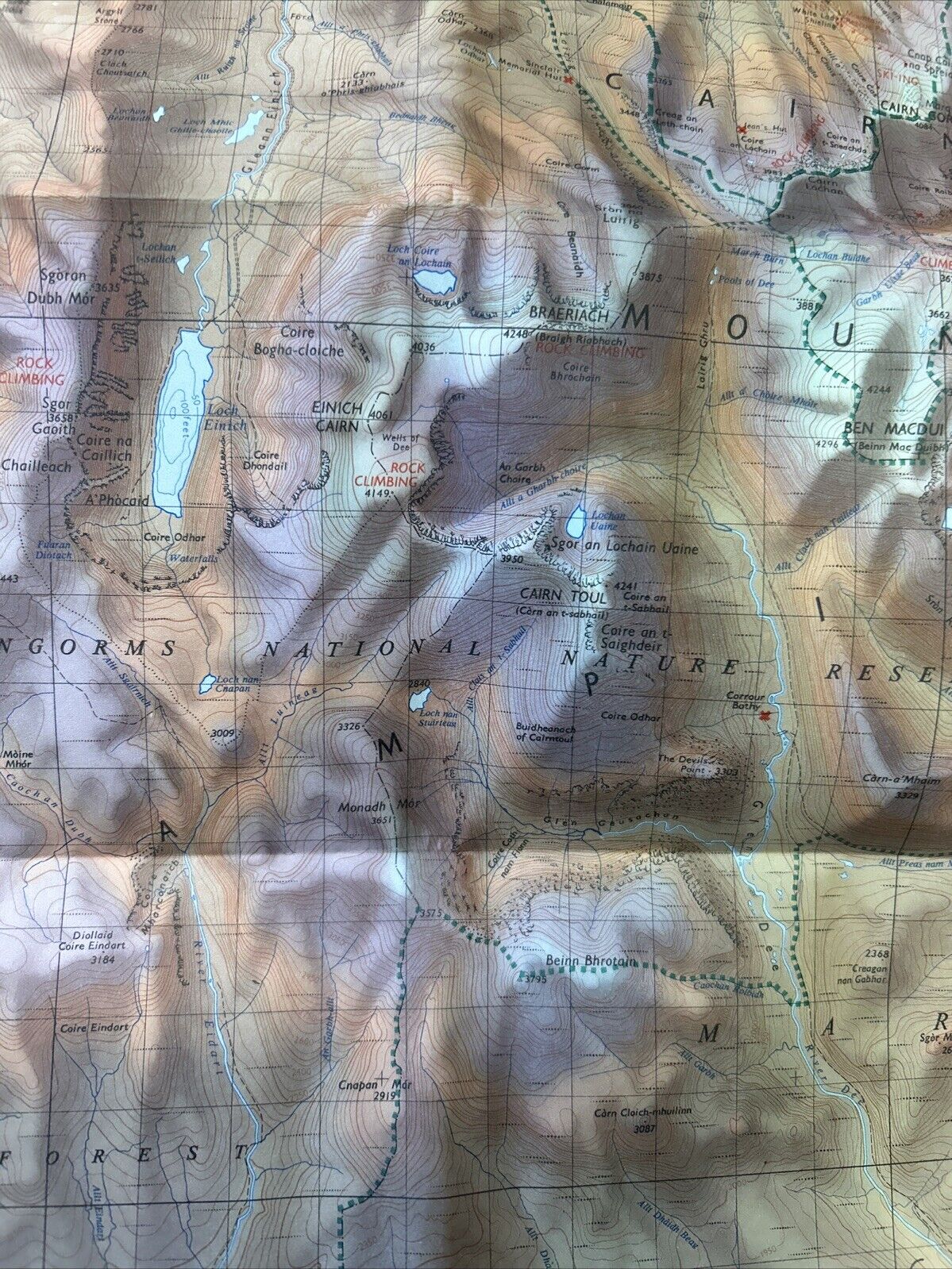 CAIRNGORMS ORDNANCE SURVEY TOURIST MAP Of the 1964 Glenshee Crathie Carrbridge