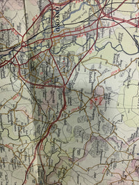 Bartholomews Cloth Map Half Inch 1969 No 14 OXFORD Cheltenham Swindon