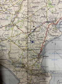 PWLLHELI Ordnance Survey Seventh Series Paper One Inch Map Sheet 115 1962 Nefyn