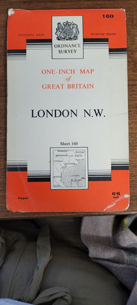 LONDON North West Ordnance Survey Map 7th Series No 160 1968 Harrow Staines