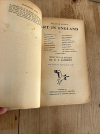 ART IN ENGLAND R S Lambert - Pelican Book A38 1938 First Edition Plates