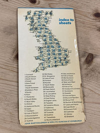 DEESIDE Aberdeen - Bartholomew Half Inch Map No 52 Scotland  1972 Balmoral