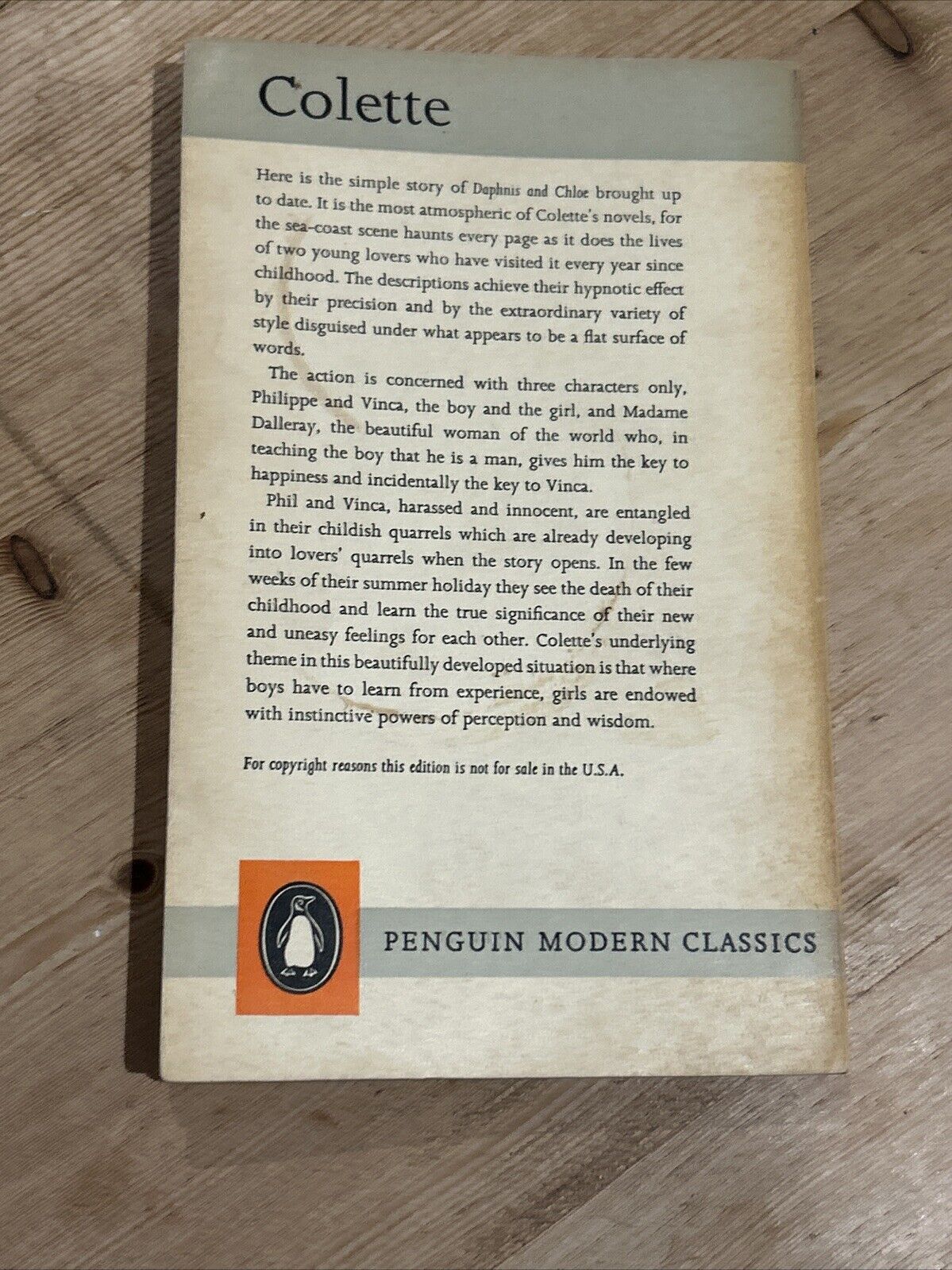 RIPENING SEED Colette - Penguin Modern Classics 1961 No 1359