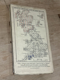 PLYMOUTH Ordnance Survey CLOTH Map 1946 Sixth Series Sheet 187 Tavistock Halwell