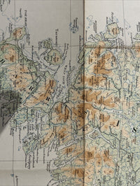 THE NORTHERN HEBRIDES Cloth  Ordnance Survey Quarter In Sheet 8 1923