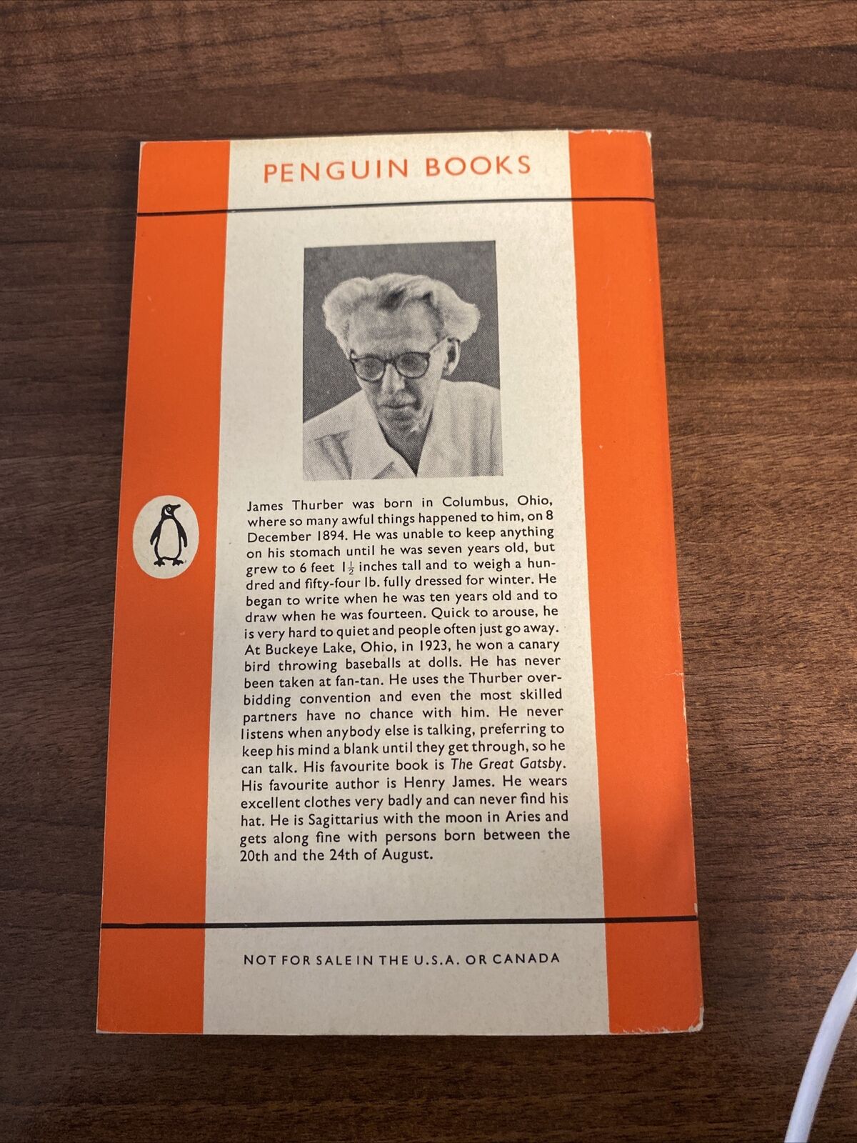 THURBERS DOGS James Thurber - 1959 Penguin Paperback Book No 1322