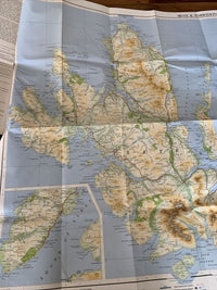 SYKE & TORRIDON - Bartholomews National Map Series No 54 - 1977 Portree Sleat