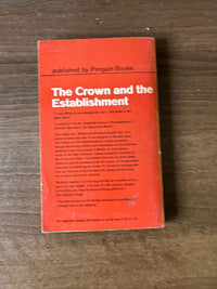 BRITAIN IN THE SIXTIES The Crown And The Establishment S217 Penguin Special