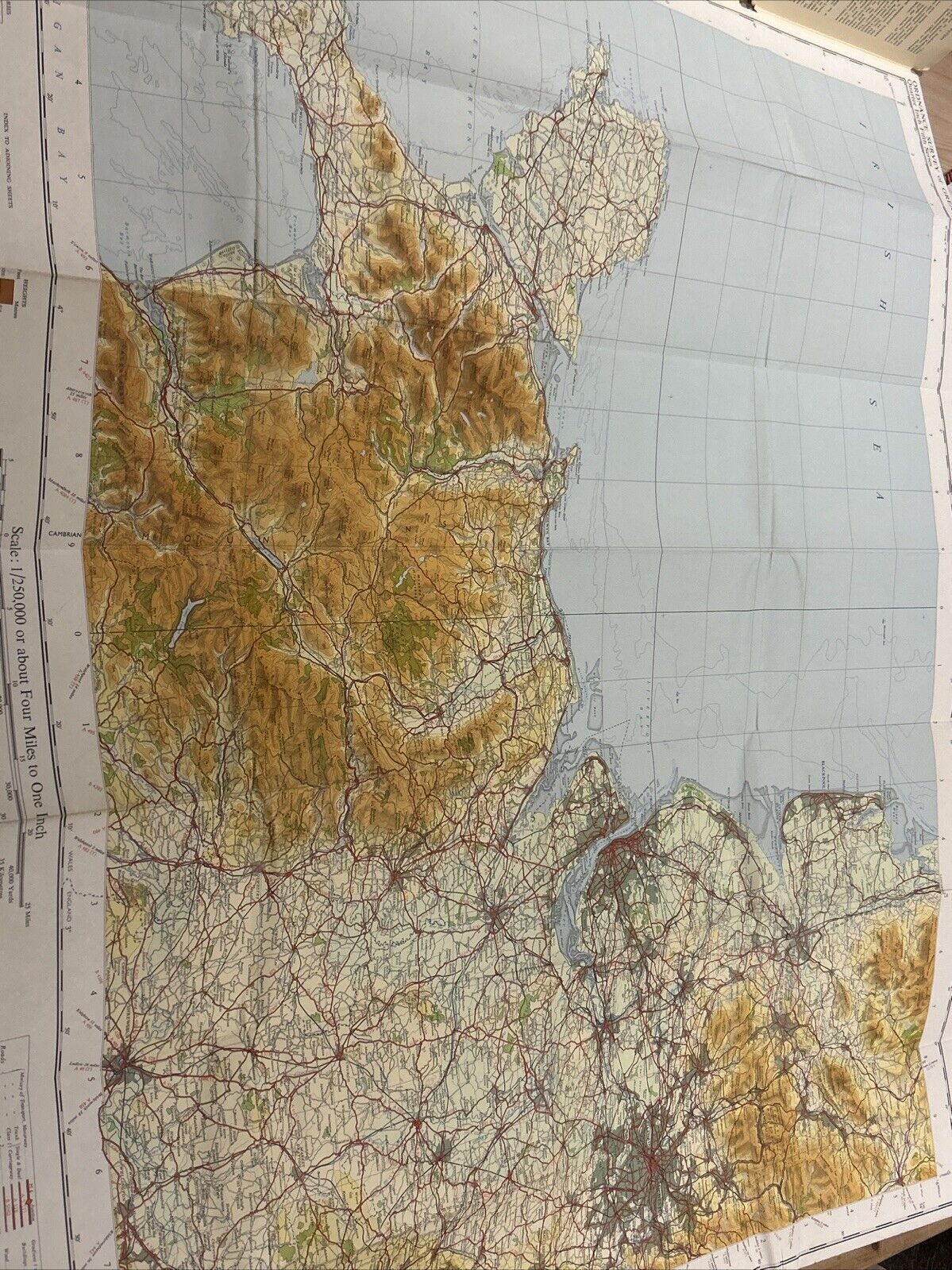 NORTH WALES & LANCASHIRE 1962 Ordnance Survey Quarter In Map Sh 10 Fifth Series