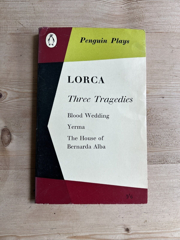 PENGUIN PLAYS LORCA Three Tragedies PL20 1961 Blood Wedding Yerma Bernarda Alba