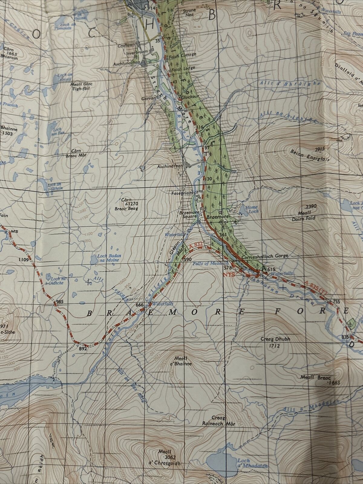 ULLAPOOL Ordnance Survey Map One Inch 1958 Sheet 20 Scotland Loch Broom