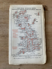 Cheltenham & Evesham 1953 Edition 1962 Print Ordnance Survey One Inch Map No 144