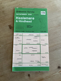 HASLEMERE & HINDHEAD Pathfinder 1245 Ordnance Survey 1:25,000 1995