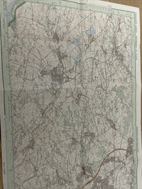 BARNSLEY & PENISTONE Ordnance Survey Pathfinder Map 715 1988 SE20/30