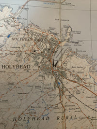 HOLYHEAD Ordnance Survey 1:25,000 First Series 1955 60r Sheet SH28 Anglesey