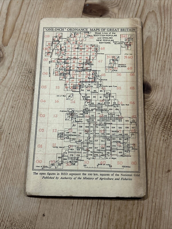 HELMSDALE Ordnance Survey One Inch Sheet 17 Popular Edition 1947 Dunbeath