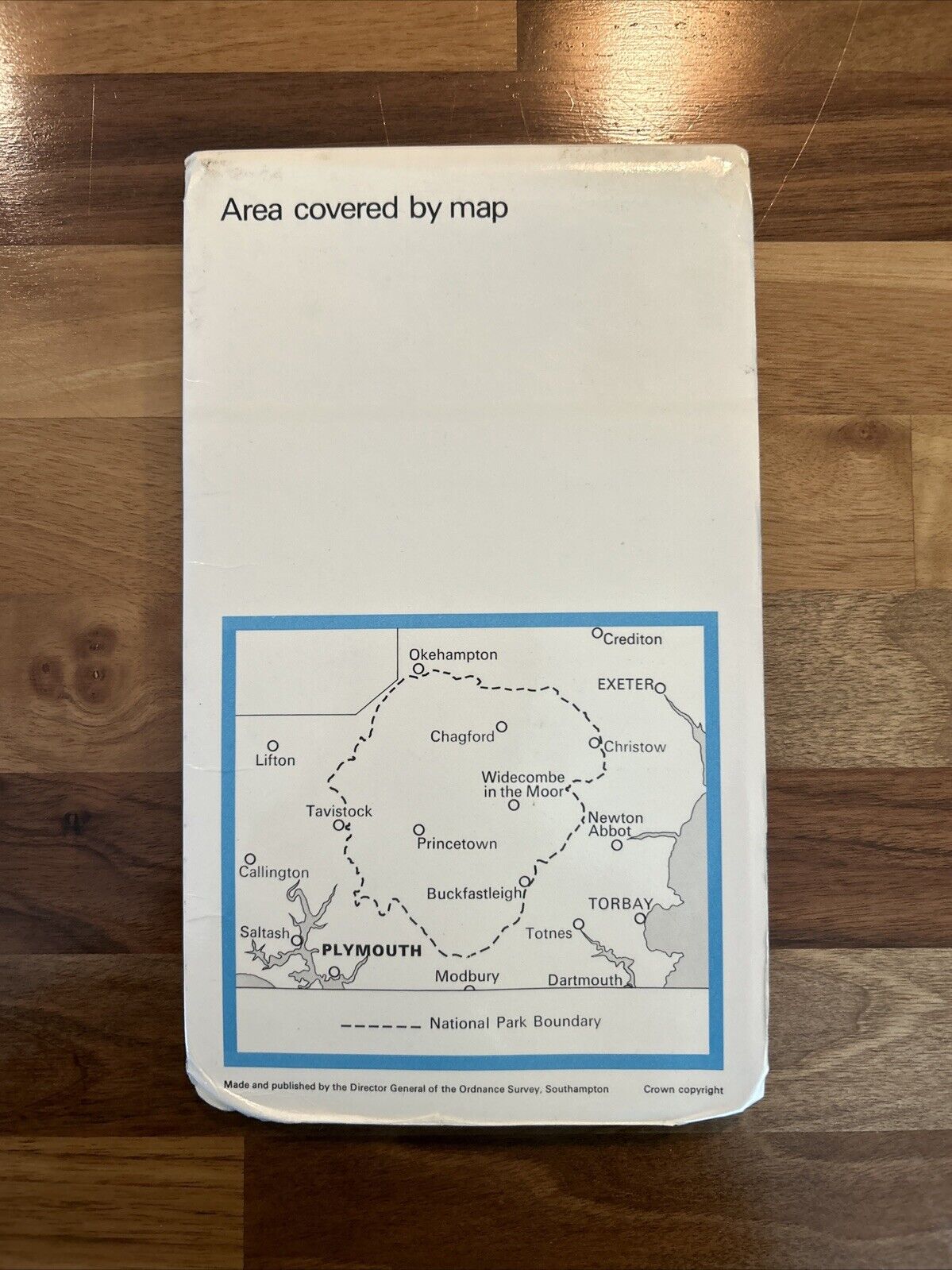 DARTMOOR ORDNANCE SURVEY TOURIST MAP 1975? Exeter Okehampton Plymouth