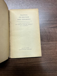 TACITUS ON BRITAIN AND GERMANY Penguin Classics L5 1951 Trans By H Mattingley