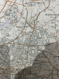 BRISTOL EAST Ordnance Survey 1:25,000 First Series Sheet ST67 1951 Pucklechurch