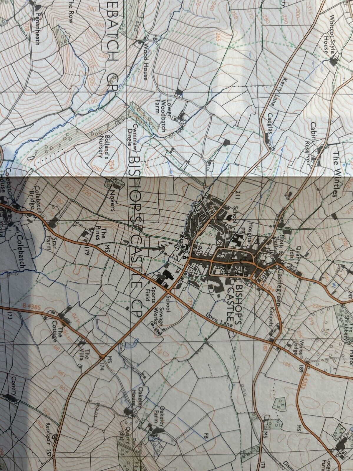 BISHOPS CASTLE & CLUN Pathfinder 930 Ordnance Survey SO28/38 1:25,000 1985