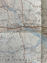 BLUBBERHOUSES Ordnance Survey Sheet SE15 Map 1:25,000 1952 Revised 1967